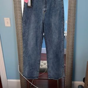 Pretty Little Thing- UK size 20, US size 16 - Medium Wash, Brand New, Plus Jeans